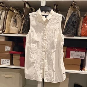 Tommy Hilfiger Cream Sleeveless Blouse